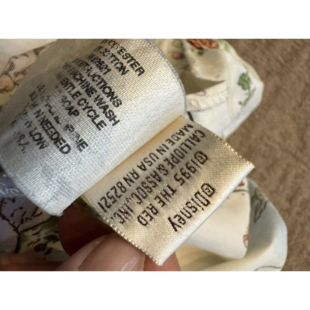 Vintage 1999 Disney Classic Pooh fitted crib sheet - Picture 8 of 10